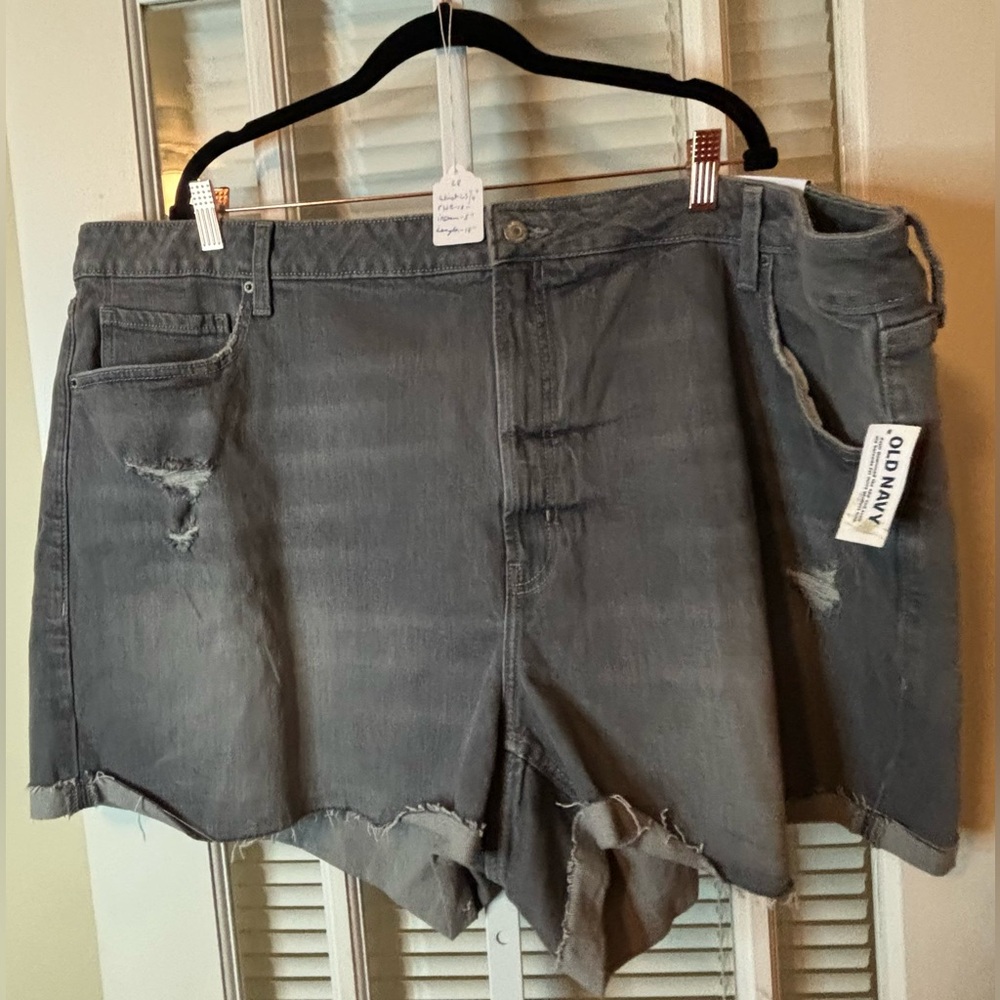Old Navy Raw Hem Distressed Denim Jean Shorts-Size 28